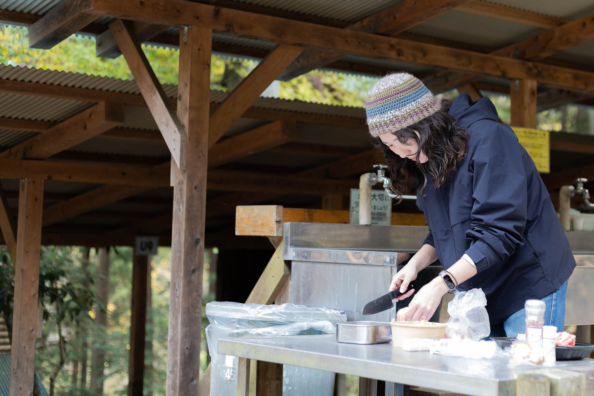 近くに炊事場があり、仕込みも楽々
